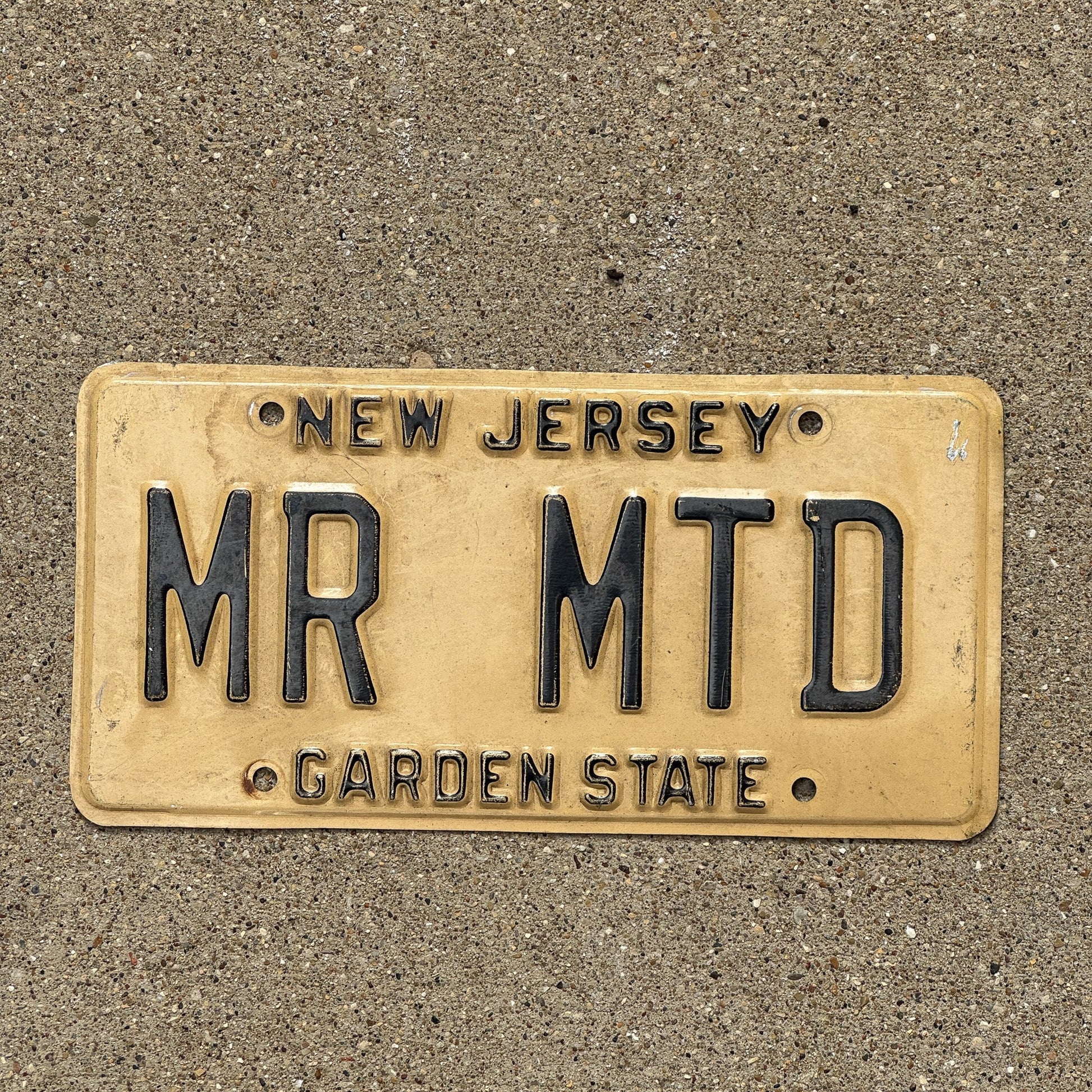 Photo of a 1976 New Jersey Vanity License Plate Auto Tag 2 Garage Decor MR MTD