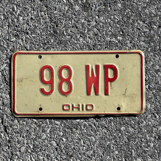 Photo of a 1976 Ohio License Plate Auto Tag 2 Garage Decor 98 WP