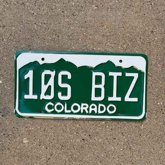 Photo of a 1977 Colorado Ham Radio License Plate Auto Tag 2 Garage Decor 10S BIZ
