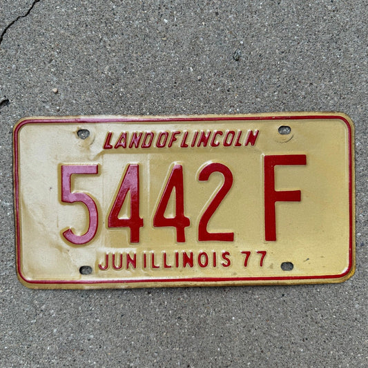 Photo of a 1977 Illinois TRUCK License Plate Auto Tag Garage Decor Vintage License Plate Auto Tag Garage Decor 5442 F
