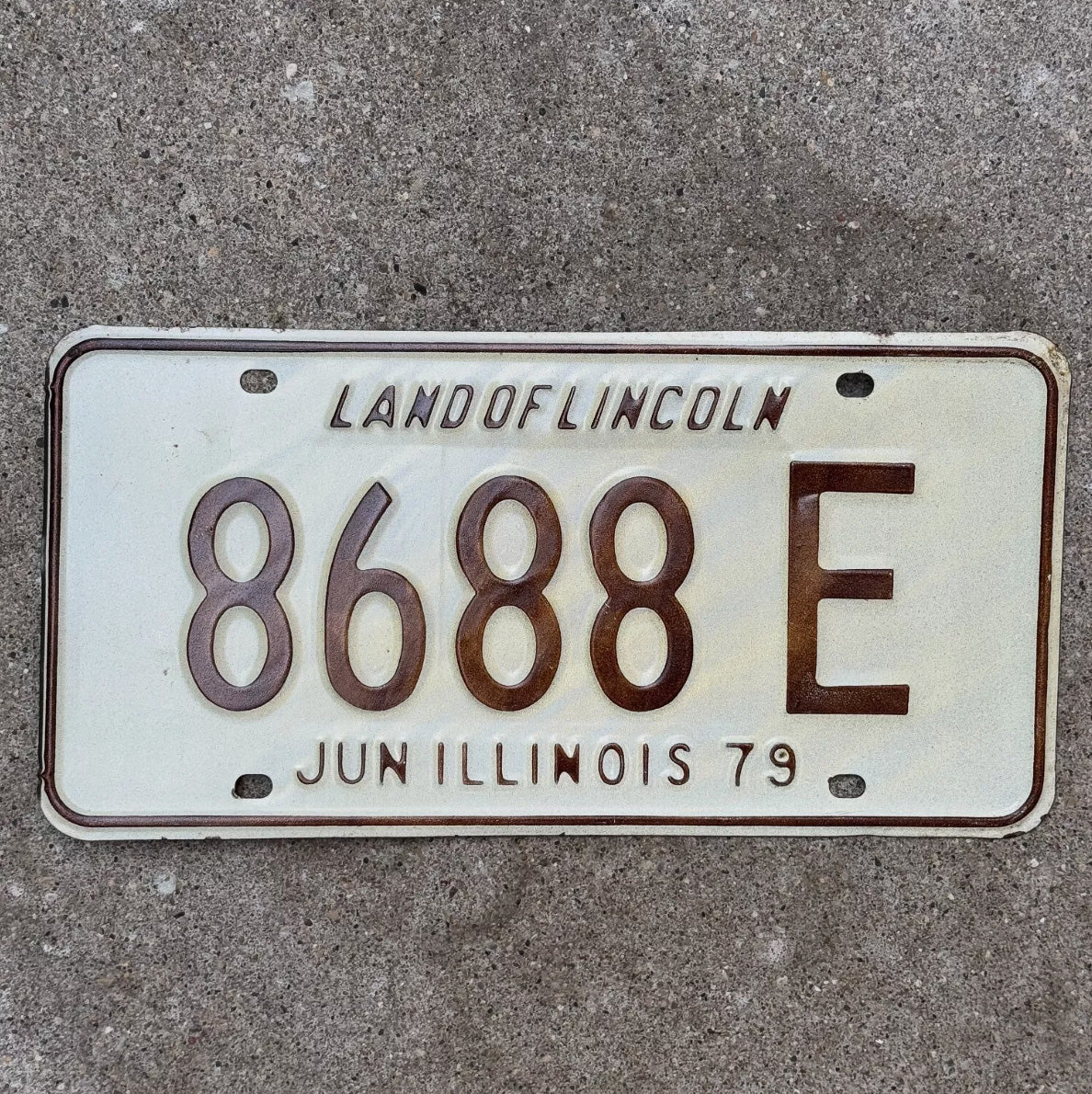 Photo of a 1979 Illinois TRUCK License Plate Auto Tag Garage Decor Vintage License Plate Auto Tag 1 Garage Decor 8688 E