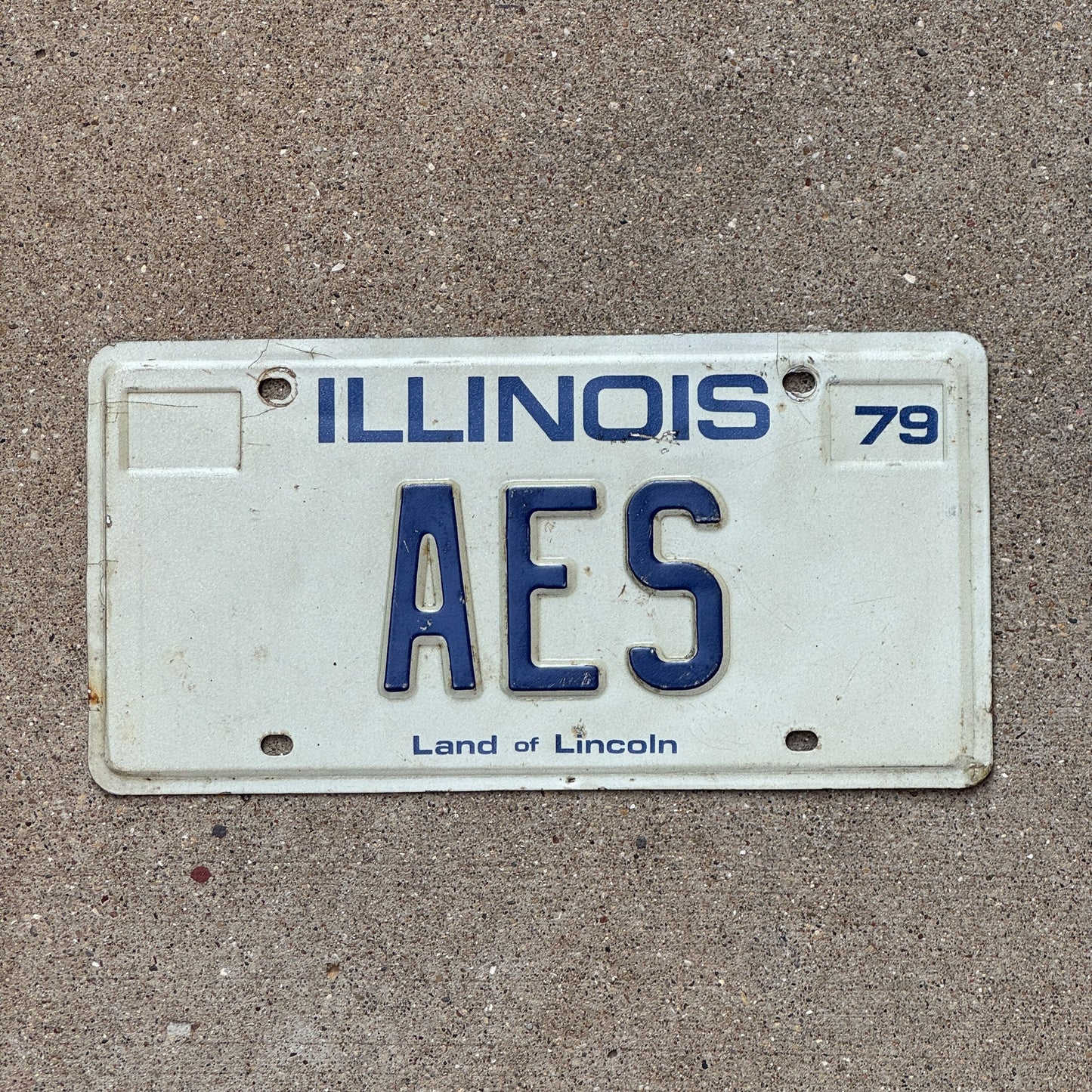 Photo of a 1979 Illinois Vanity License Plate Auto Tag 1 Garage Decor AES