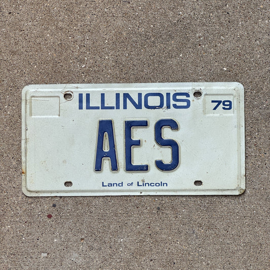 Photo of a 1979 Illinois Vanity License Plate Auto Tag 1 Garage Decor AES