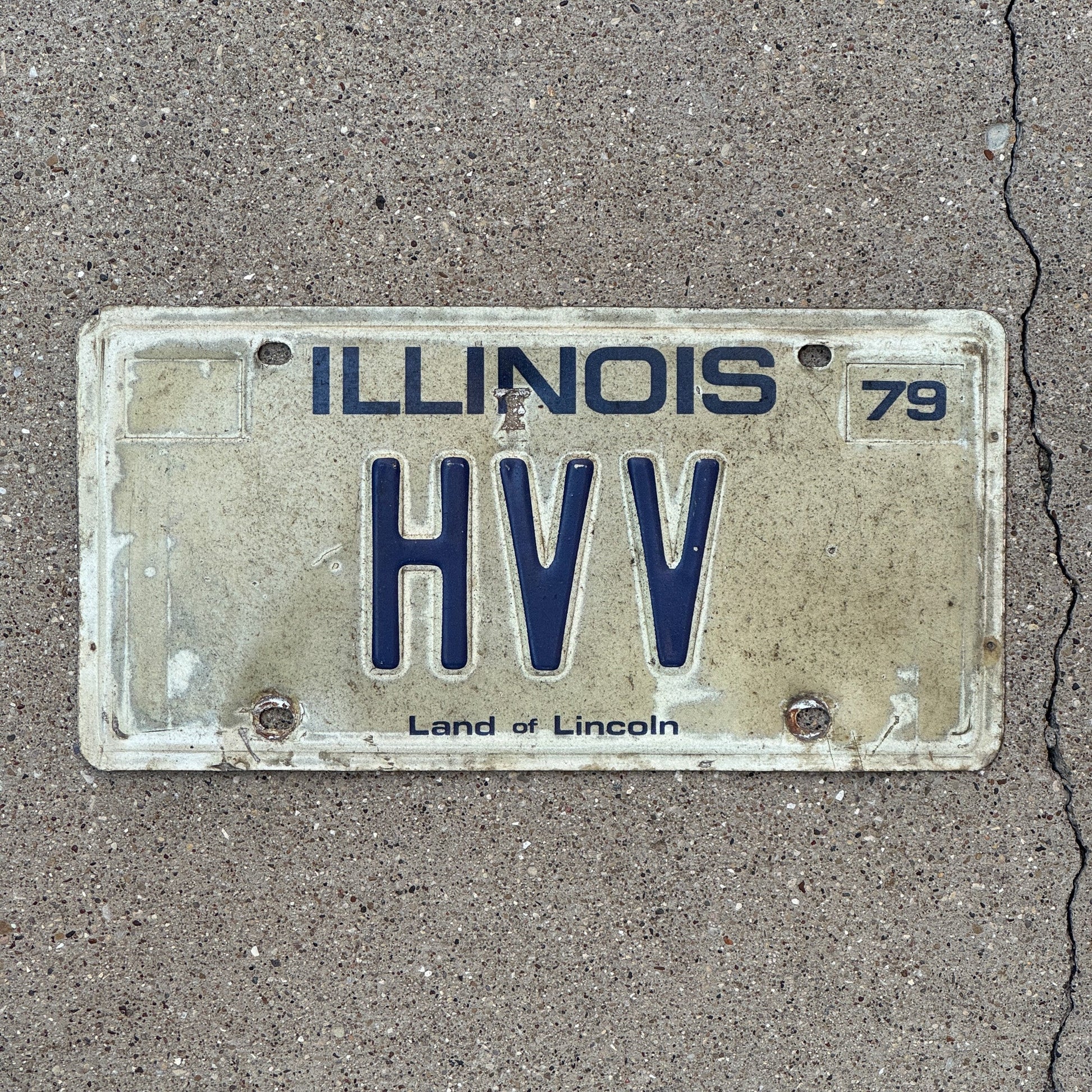 Photo of a 1979 Illinois Vanity License Plate Auto Tag 1 Garage Decor HVV