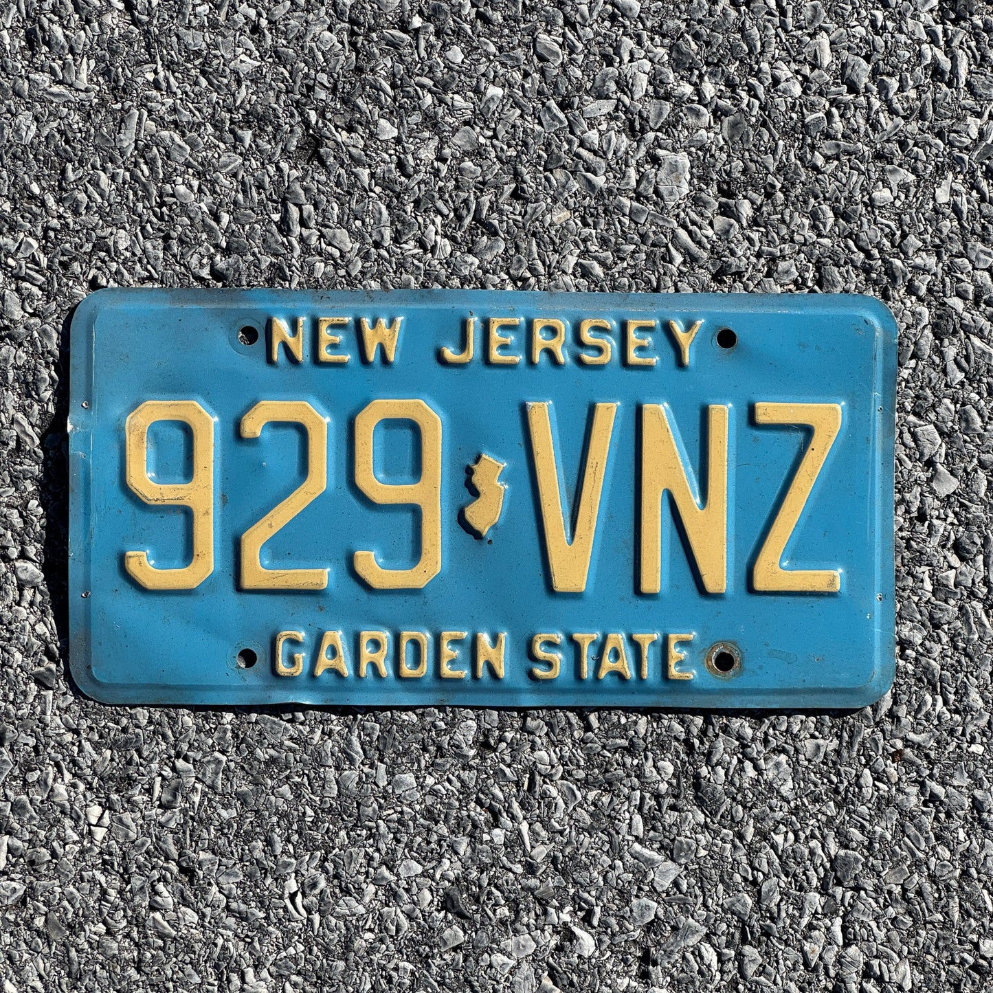 Photo of a 1979 New Jersey License Plate Auto Tag 1 Garage Decor 929 VNZ
