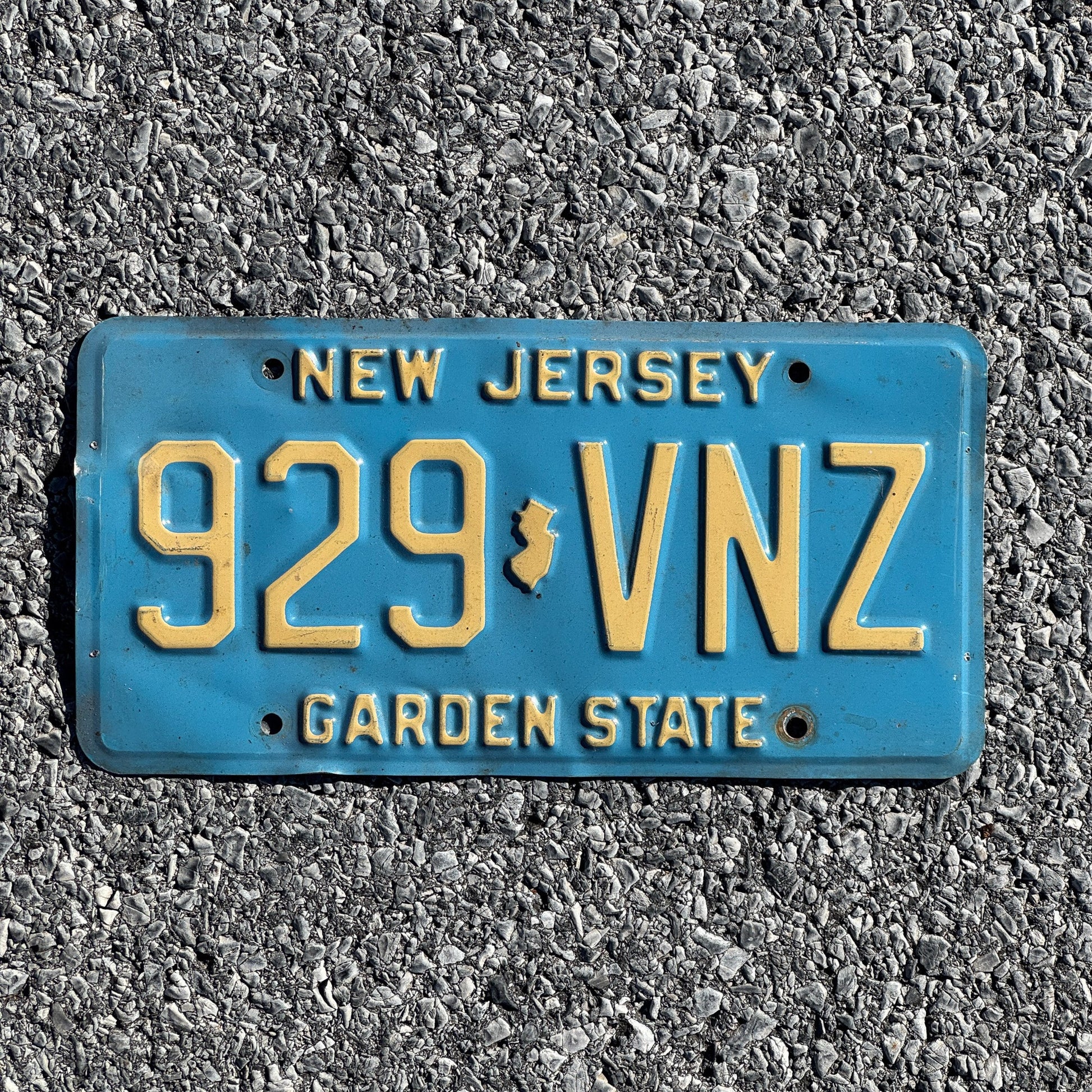 Photo of a 1979 New Jersey License Plate Auto Tag 1 Garage Decor 929 VNZ