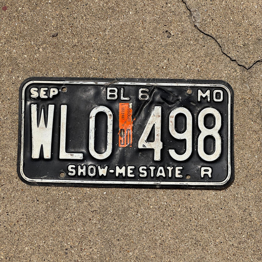 Photo of a 1980 1990 Missouri Truck License Plate Auto Tag Garage Decor Vintage Replacement Tag WL 0498