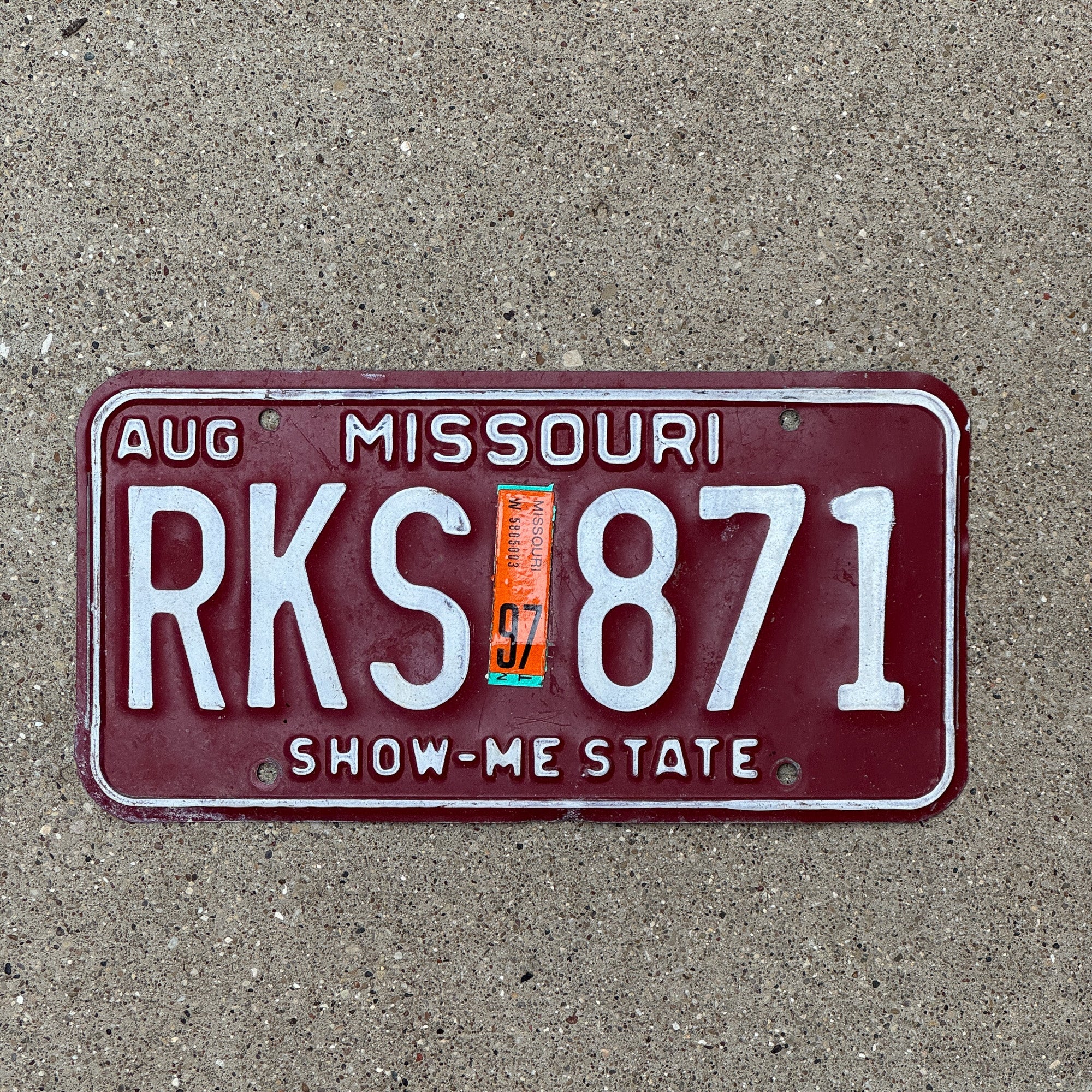 33 Rks 1980 1997 Missouri License Plate Auto Tag RKS 871 – License Plate ...