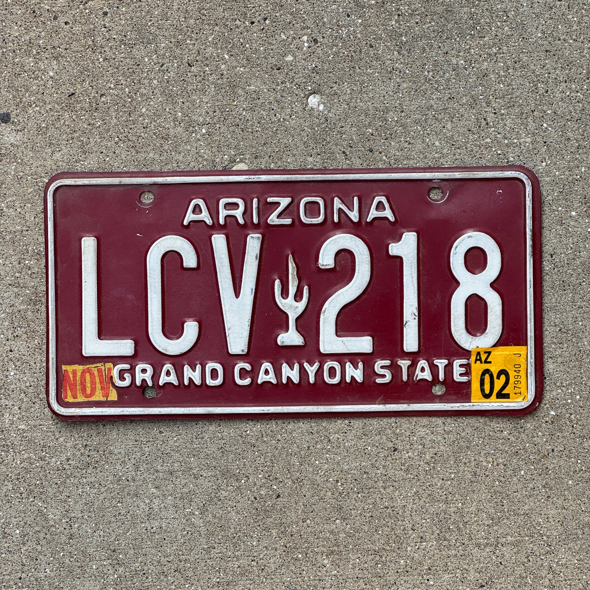 Photo of a 1980 Arizona License Plate Auto Tag Garage Decor Vintage LCV 218