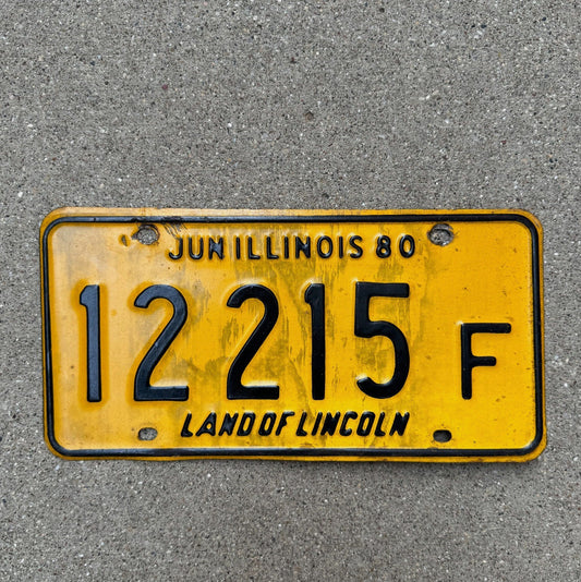 Photo of a 1980 Illinois TRUCK License Plate Auto Tag Garage Decor Vintage License Plate Auto Tag 2 Garage Decor 12215 F