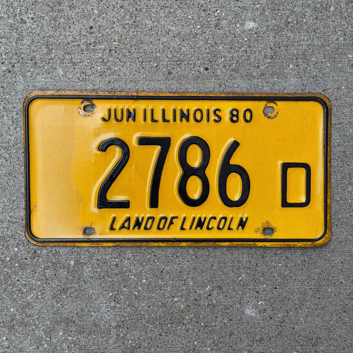 Photo of a 1980 Illinois TRUCK License Plate Auto Tag Garage Decor Vintage License Plate Auto Tag 2 Garage Decor 2786 D
