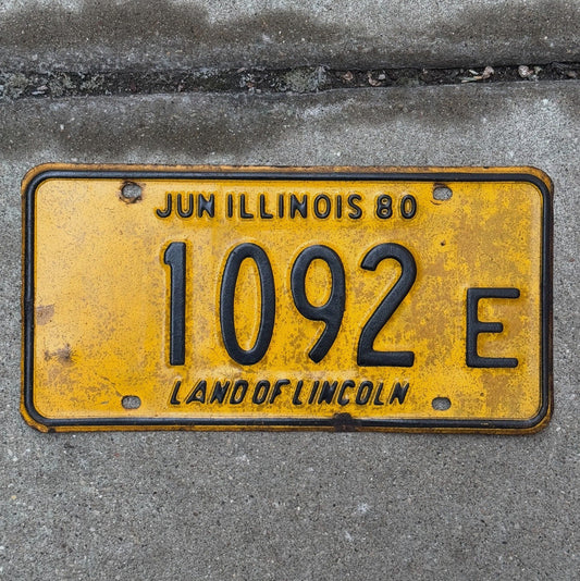 Photo of a 1980 Illinois TRUCK License Plate Auto Tag Garage Decor Vintage License Plate Auto Tag Garage Decor 1092 E