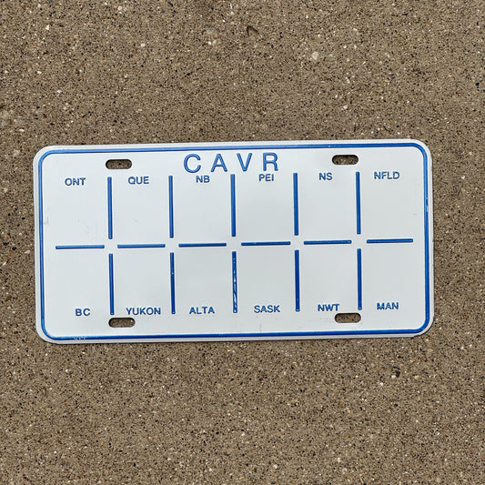 Photo of a 1982 Canada Prorated License Plate Auto Tag 1 Garage Decor Reciprocity Bingo Sticker CAVR