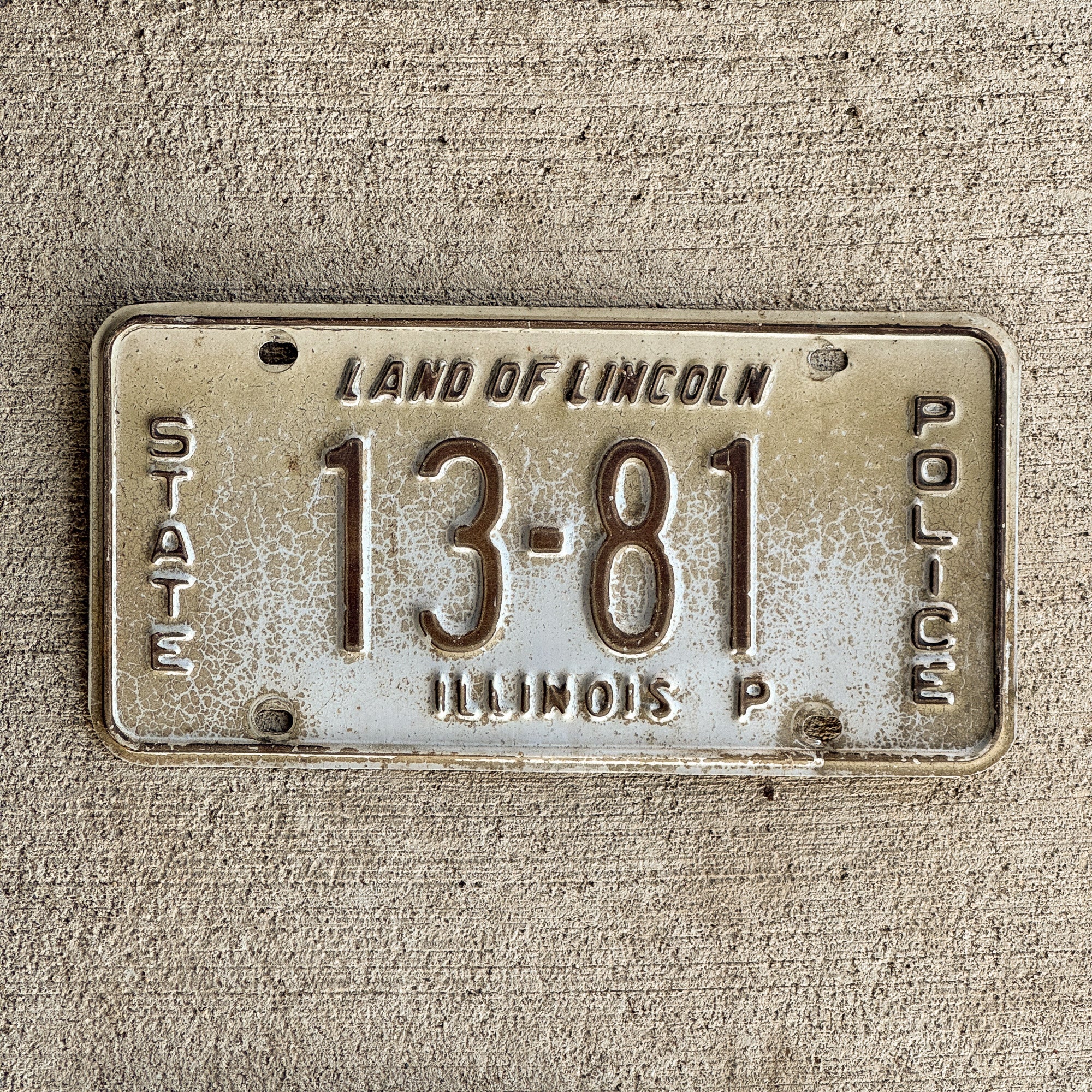 Police Plates 1982 Illinois State Police License Plate Auto Tag Patrol Cop Trooper 1 ...