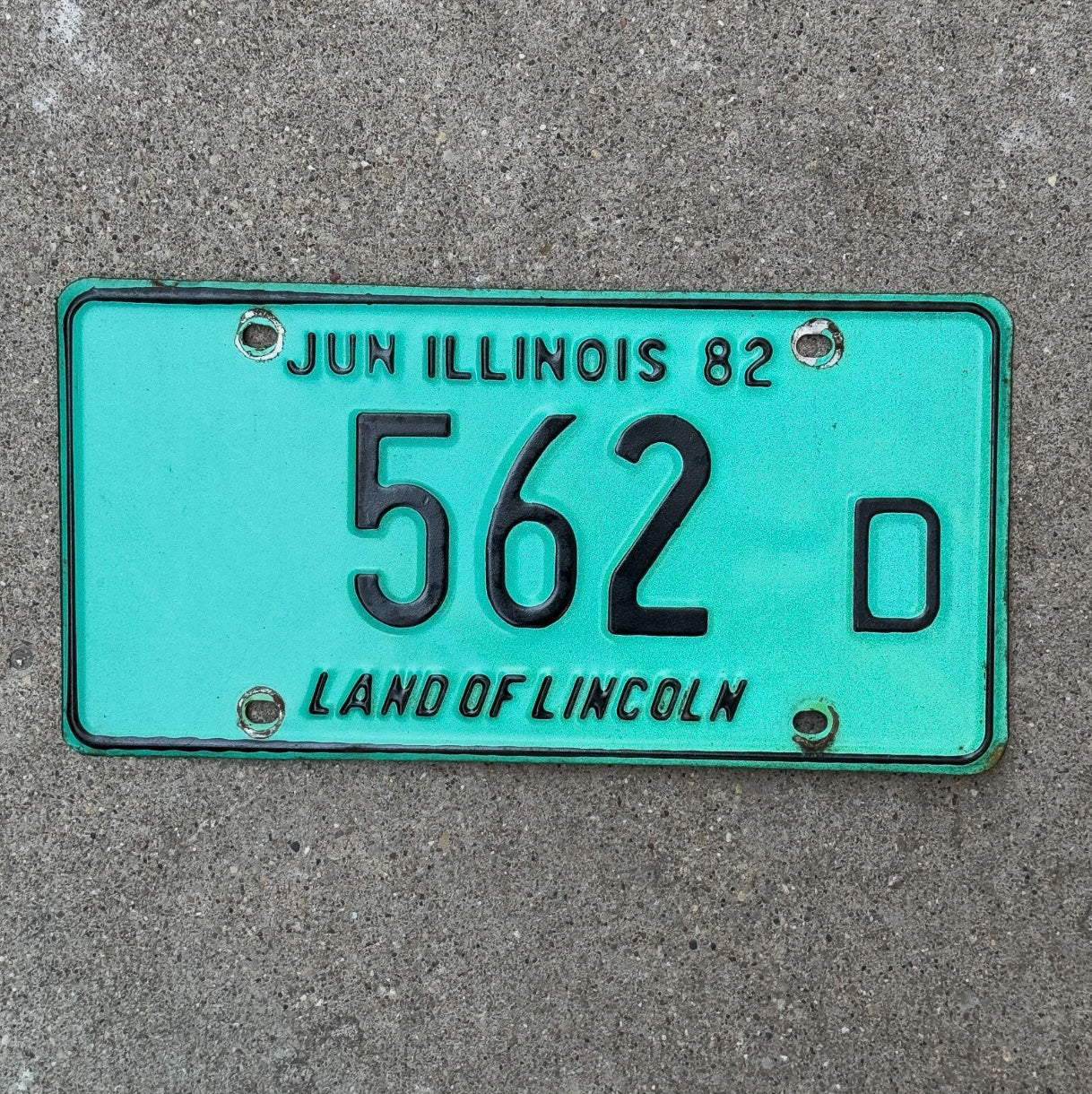 Photo of a 1982 Illinois TRUCK License Plate Auto Tag Garage Decor Vintage License Plate Auto Tag 1 Garage Decor 3 Digit Low Num 562 D