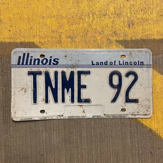 Photo of a 1983 Illinois Vanity License Plate Auto Tag 2 Garage Golf Tee and Me TNME 92