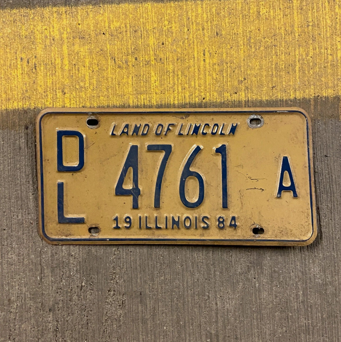 Photo of a 1984 Illinois Dealer License Plate Auto Tag 2 Garage Decor 4761 A
