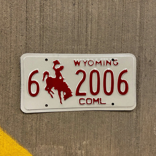 Photo of a 1988 Wyoming Truck License Plate Auto Tag Garage Decor Vintage Carbon Birth Year 6 2006