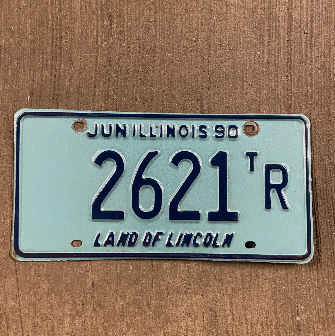 Photo of a 1990 Illinois TRUCK TRACTOR License Plate Auto Tag Garage Decor Vintage License Plate Garage Auto Four Digit Car 2621 tR