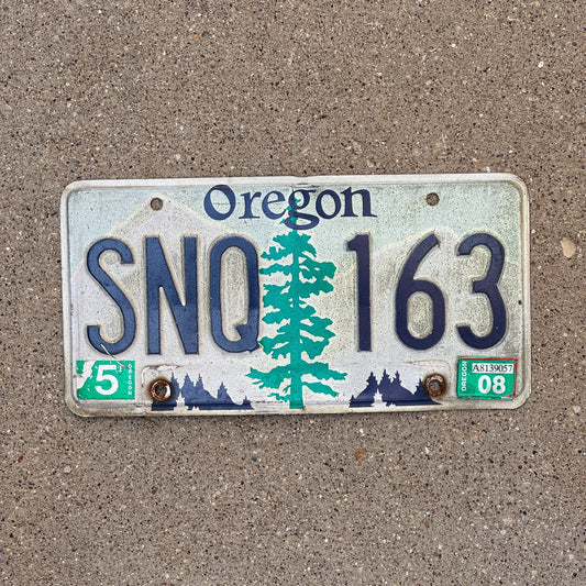 Photo of a 1991 2008 Oregon License Plate Auto Tag 2 Garage Decor SNQ 163