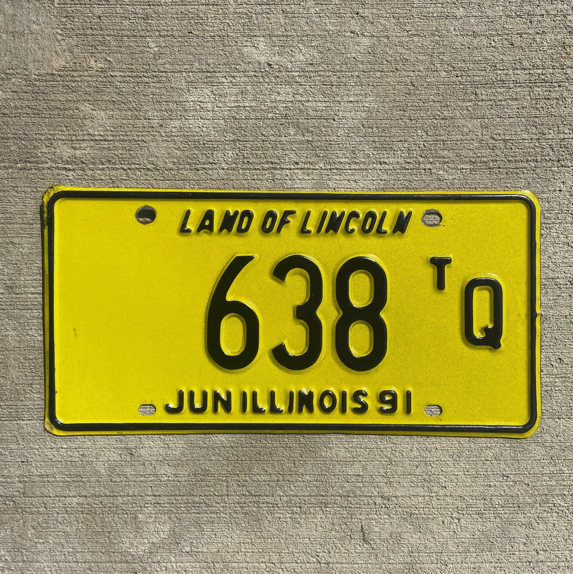 Photo of a 1991 Illinois TRUCK TRACTOR License Plate Auto Tag Garage Decor Vintage License Plate Garage Auto Three Digit Car 638 tQ
