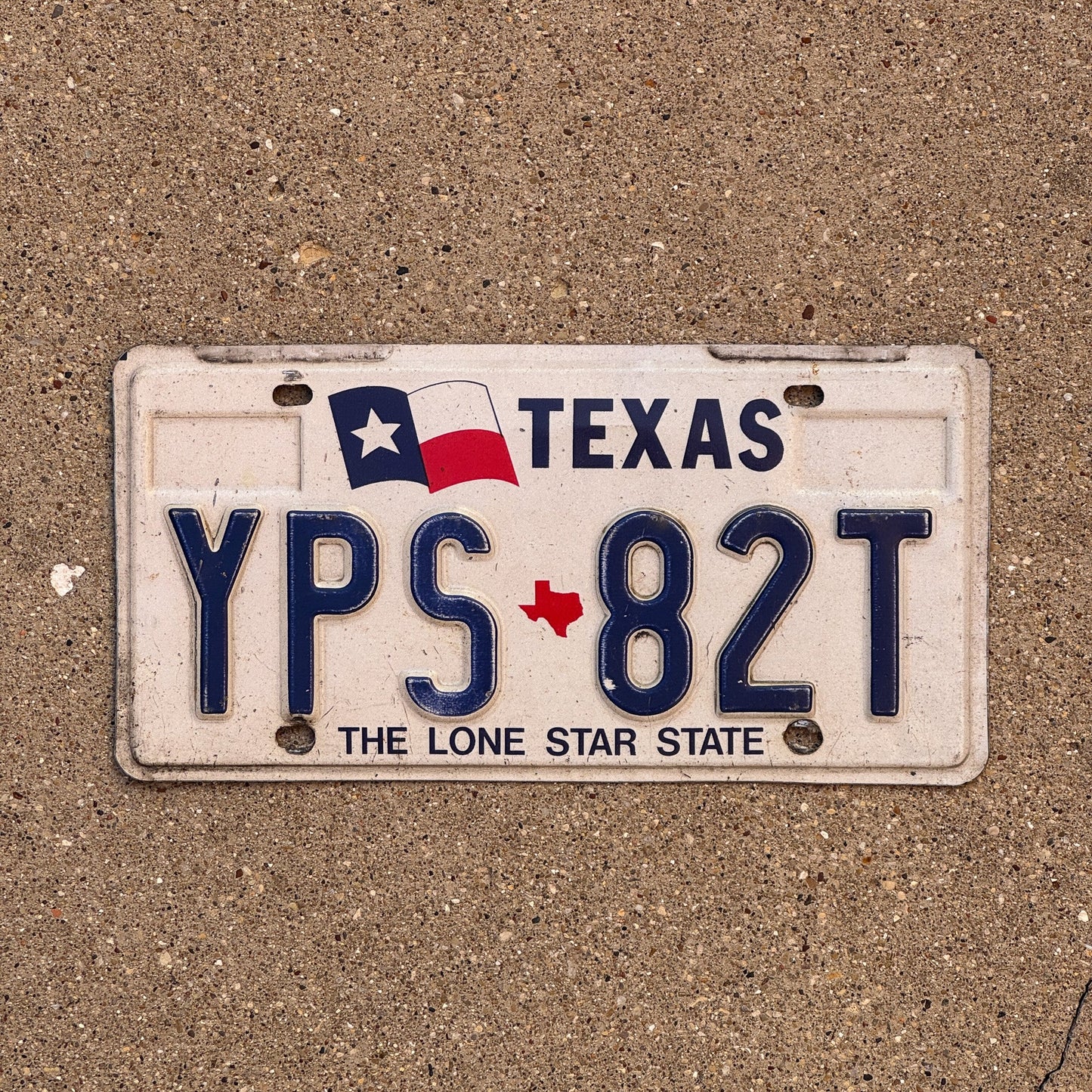 Photo of a 1991 Texas License Plate Auto Tag Garage Decor Vintage YPS 82T