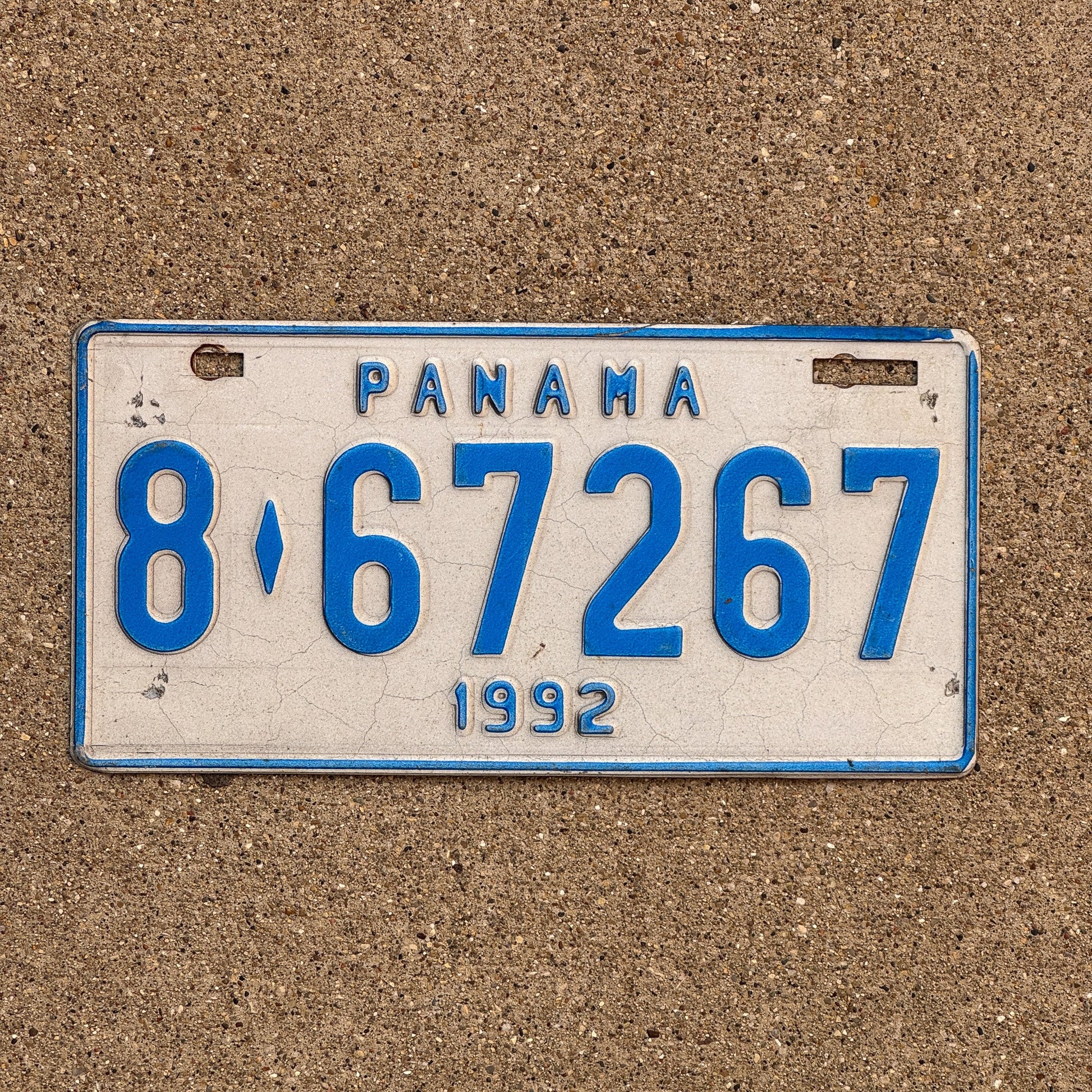 Photo of a 1992 Panama License Plate Auto Tag Garage Decor Vintage 8-67267