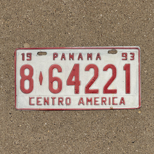 Photo of a 1993 Panama License Plate Auto Tag Garage Decor Vintage 8 64221