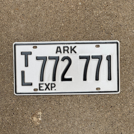 Photo of a 1994 Arkansas Trailer License Plate Auto Tag Garage Decor Vintage TL 772 771