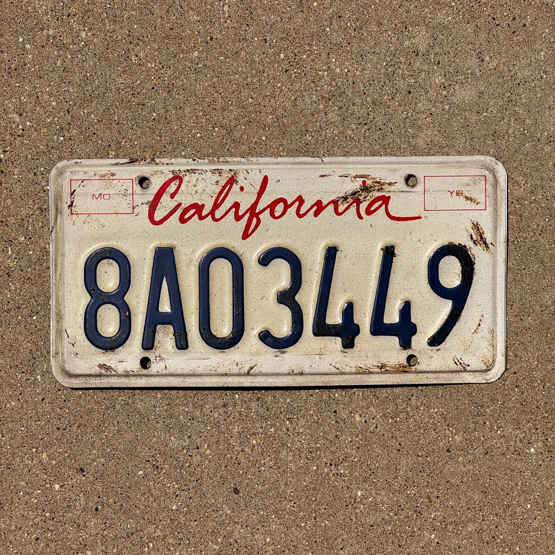 Photo of a 1994 California License Plate Auto Tag Garage Decor Vintage 8A03449
