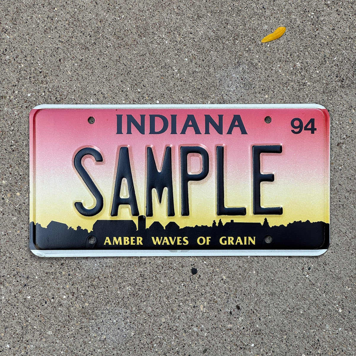1994 Indiana Sample License Plate Auto Tag 2 Garage Decor SAMPLE ...