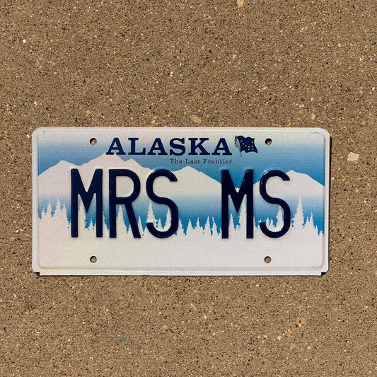 Photo of a 1995 Alaska Vanity License Plate Auto Tag Garage Decor Vintage MRS MS