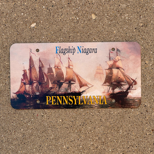 Photo of a 1995 Pennsylvania Graphic Sample License Plate Auto Tag Garage Decor Vintage Flagship Niagara Blank