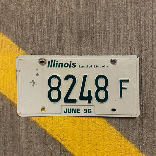 Photo of a 1996 Illinois Truck License Plate Auto Tag Garage Decor Vintage License Plate Garage Auto Decor Four Digit Car Show 8248 F