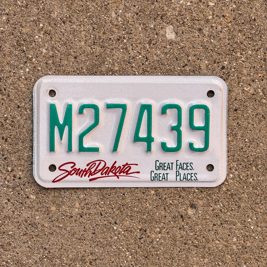 Photo of a 1996 South Dakota MOTORCYCLE License Plate Auto Tag Garage Decor Vintage M 27439