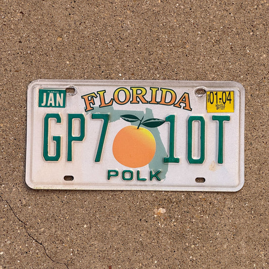 Photo of a 1997 2004 Florida License Plate Auto Tag Garage Decor Vintage GP7 10T
