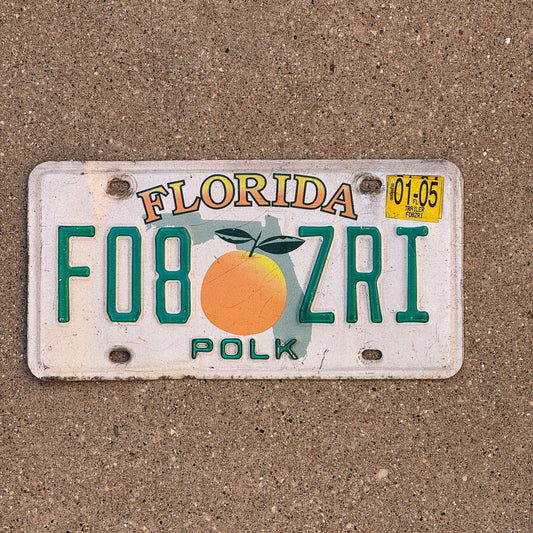 Photo of a 1997 2005 Florida License Plate Auto Tag Garage Decor Vintage F08 ZRI