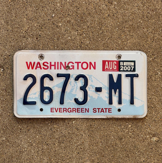 Photo of a 1998 Washington Trailer License Plate Auto Tag Garage Decor Vintage 2673 MT