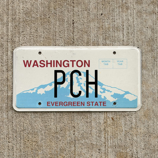Photo of a 1998 Washington Vanity License Plate Auto Tag Garage Decor Vintage PCH with original patina