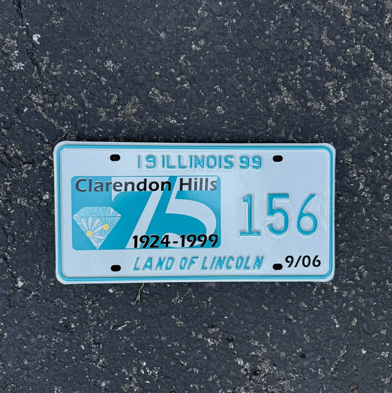 Photo of a 1999 Illinois Event License Plate Auto Tag 1 Garage Decor Clarendon Hills 156