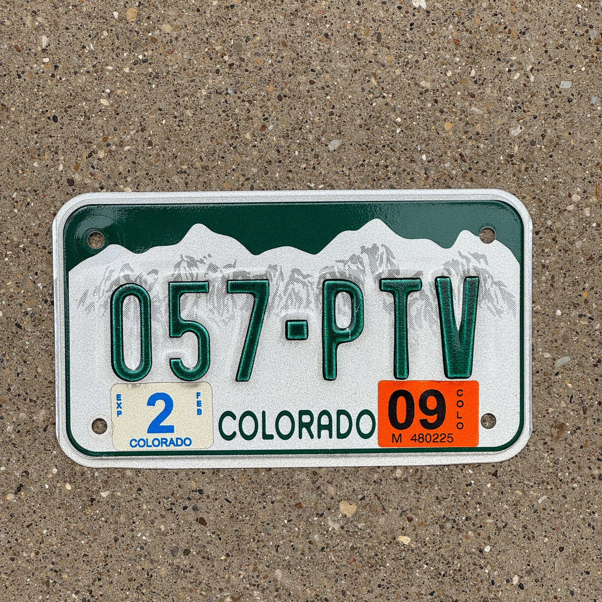 Colorado Tag Rental 2000 2009 Colorado Motorcycle License Plate Auto Tag 057 PTV – License ...