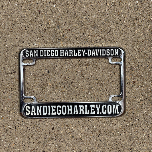 Photo of a 2000 Era California License Plate Auto Tag Garage Decor Vintage San Diego Harley Davidson