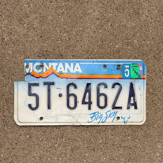 Photo of a 2000 Montana License Plate Auto Tag Garage Decor Vintage 5T 6462 A