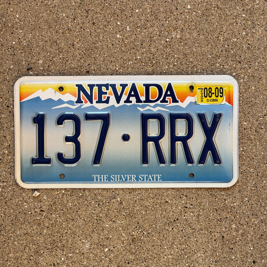 Photo of a 2001 2009 Nevada License Plate Auto Tag Garage Decor Vintage 137 RRX