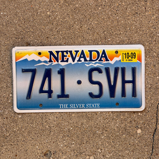 Photo of a 2001 2009 Nevada License Plate Auto Tag Garage Decor Vintage 741 SVH