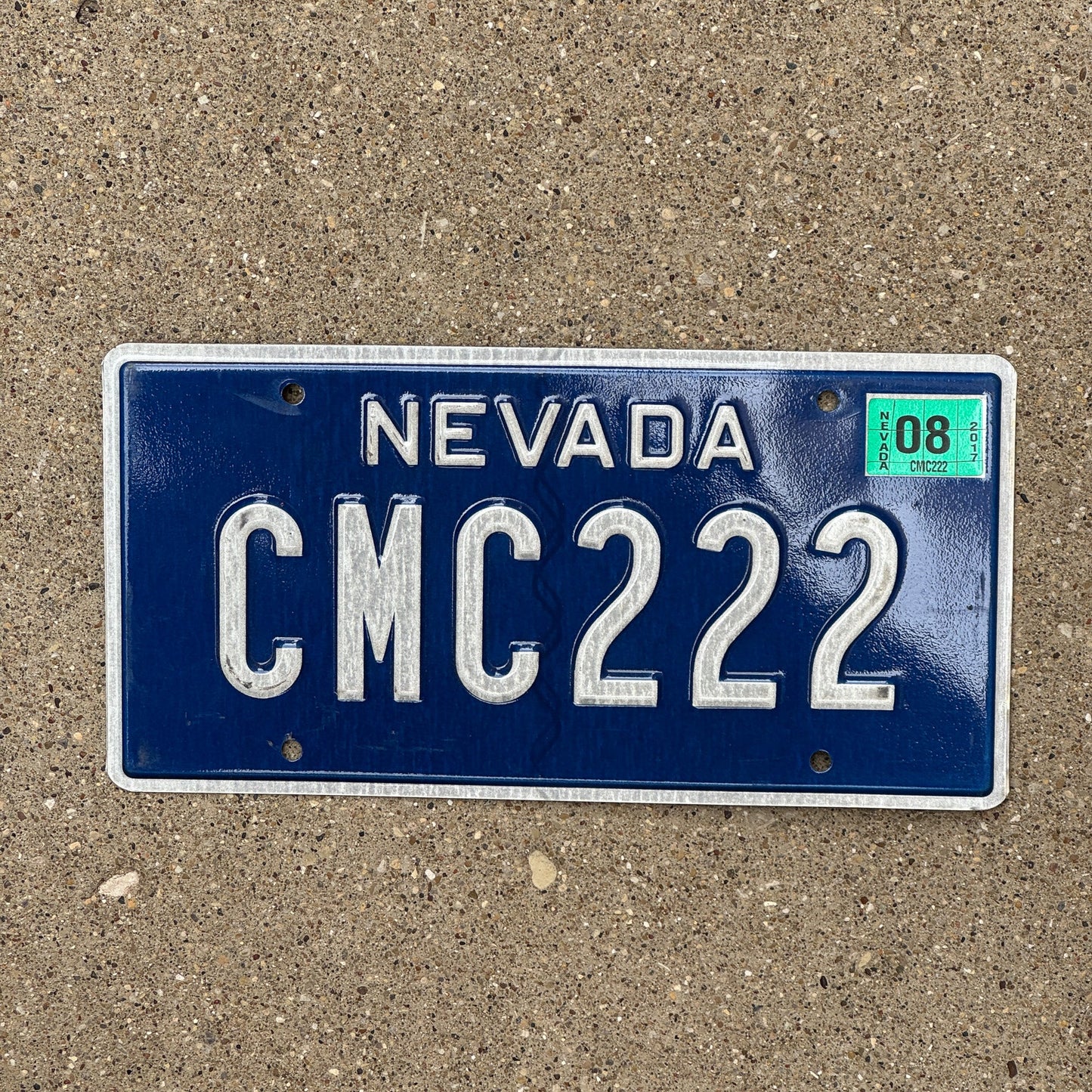 Photo of a 2001 2017 Nevada Current License Plate Auto Tag Garage Decor Vintage Repeat Repeating CMC 222