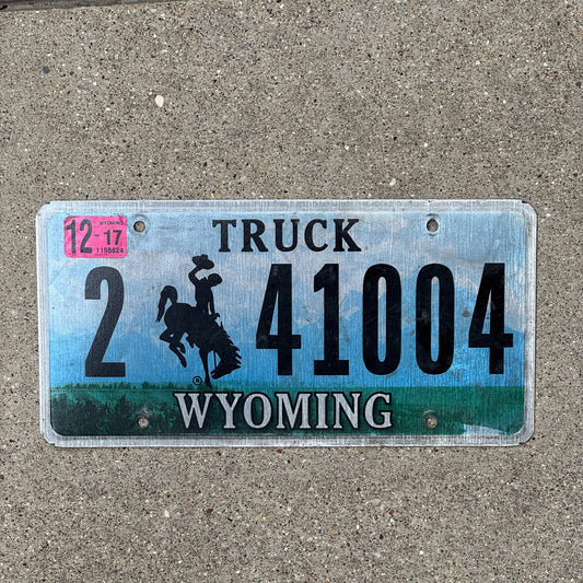 Photo of a 2001 2017 Wyoming Truck License Plate Auto Tag Garage Decor Vintage Cowboy 2 41004