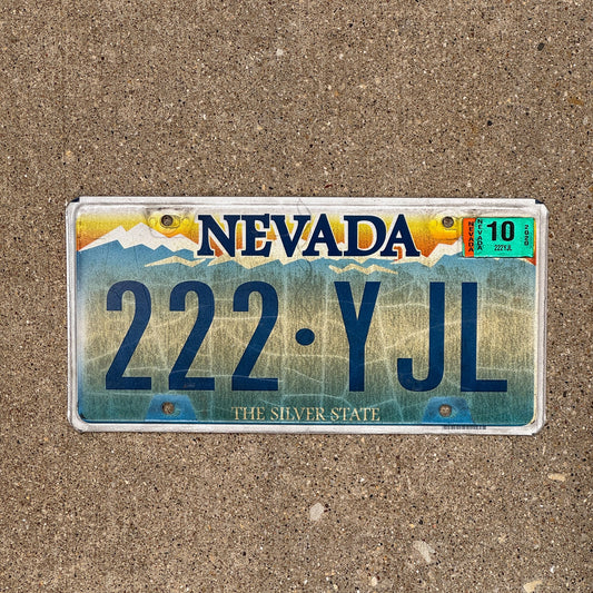 Photo of a 2001 Nevada License Plate Auto Tag Garage Decor Vintage Repeat Repeating 222 YJL