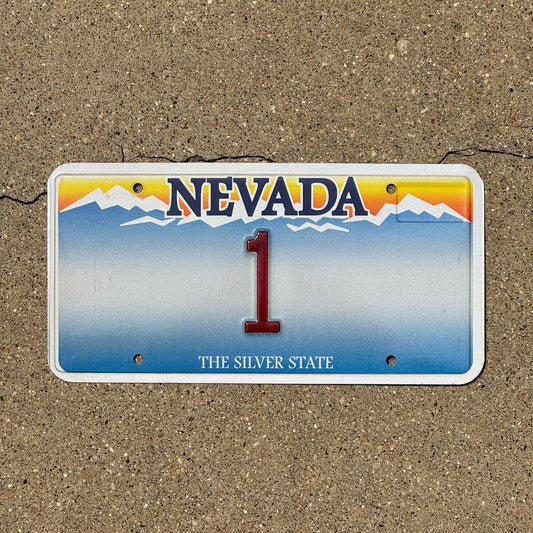 Photo of a 2001 Nevada SOUVENIR License Plate Auto Tag Garage Decor Vintage 1