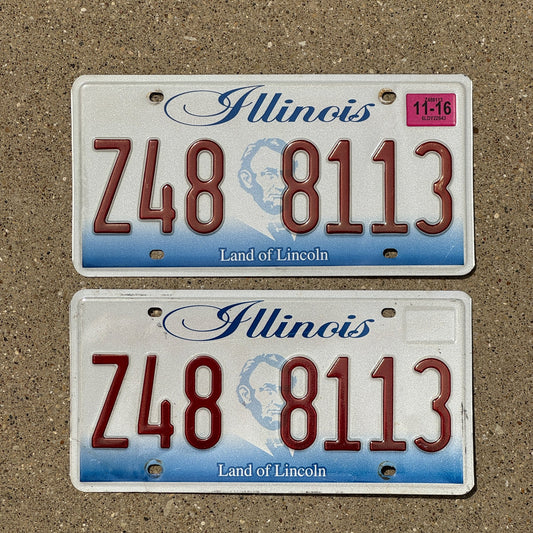 Photo of a 2002 2016 Illinois License Plate Auto Tag Garage Decor Vintage Z 48 8113